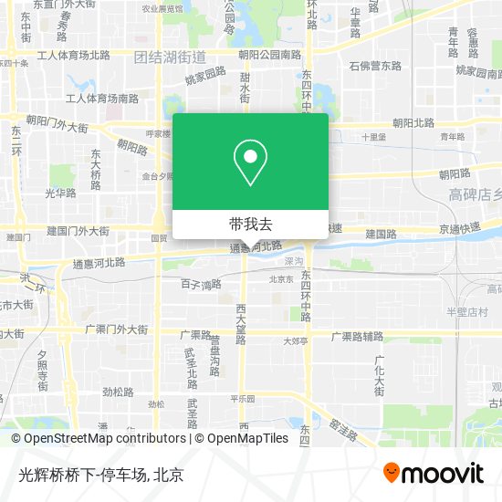 光辉桥桥下-停车场地图