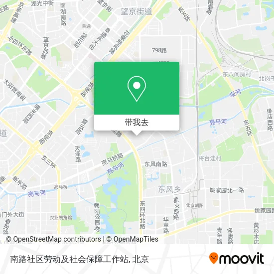 南路社区劳动及社会保障工作站地图