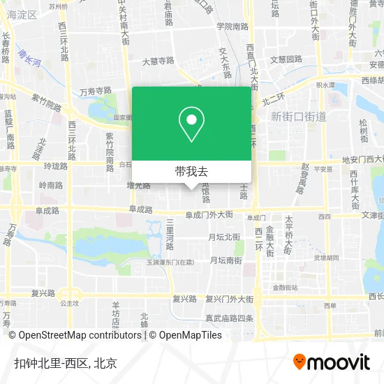 扣钟北里-西区地图