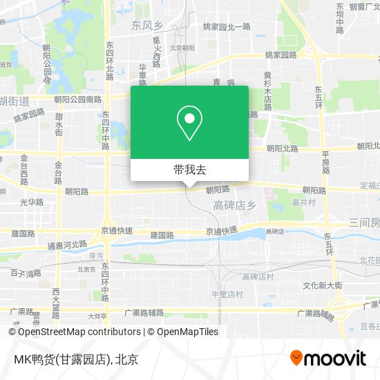 MK鸭货(甘露园店)地图