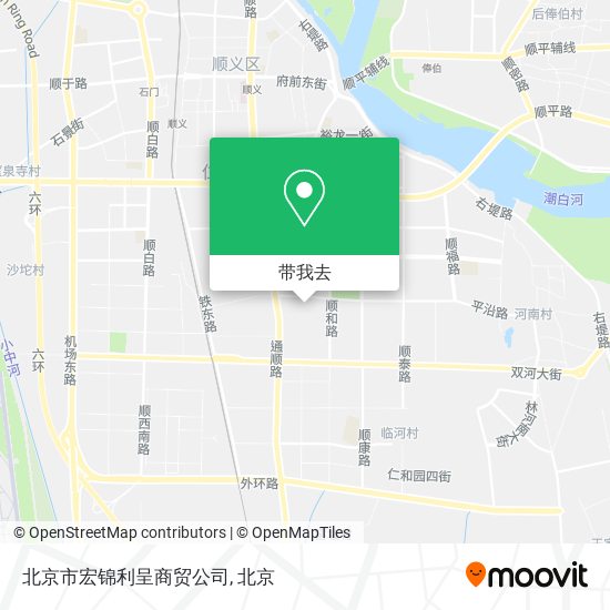北京市宏锦利呈商贸公司地图