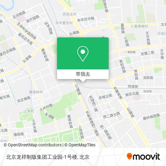北京龙祥制版集团工业园-1号楼地图