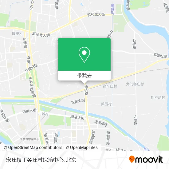 宋庄镇丁各庄村综治中心地图