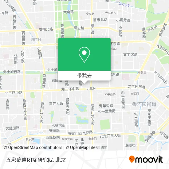 五彩鹿自闭症研究院地图
