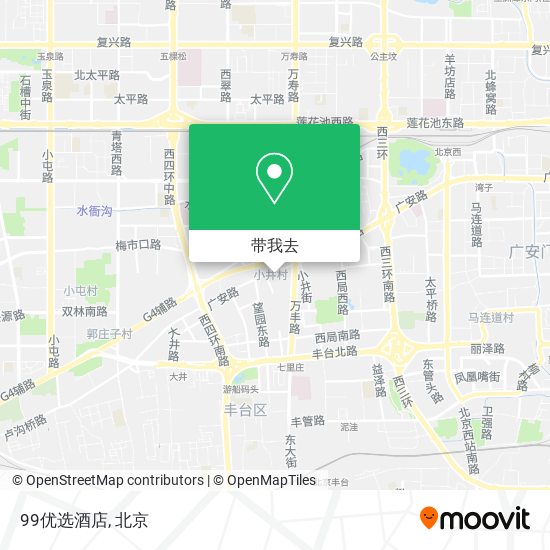 99优选酒店地图