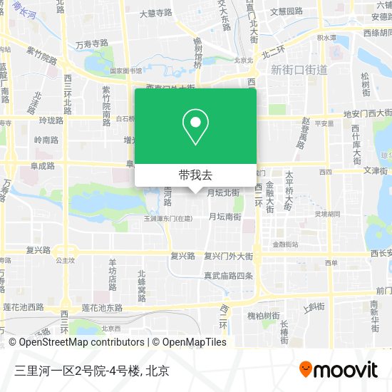 三里河一区2号院-4号楼地图