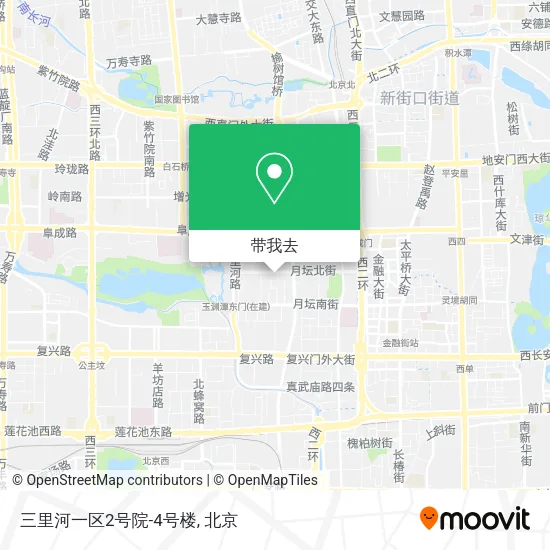 三里河一区2号院-4号楼地图