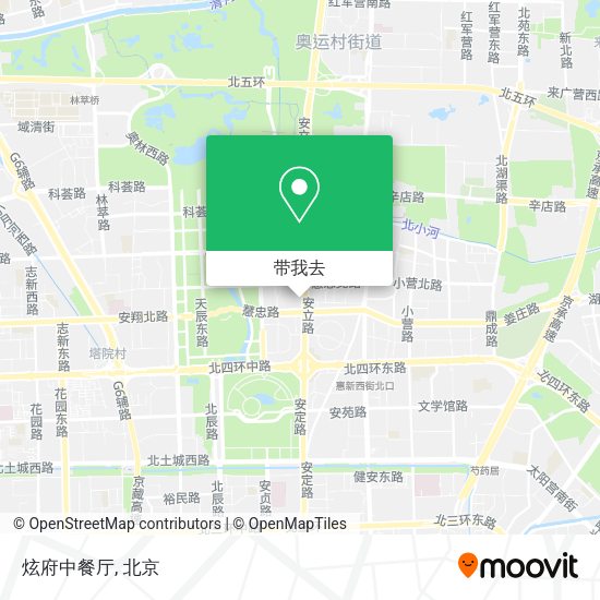 炫府中餐厅地图