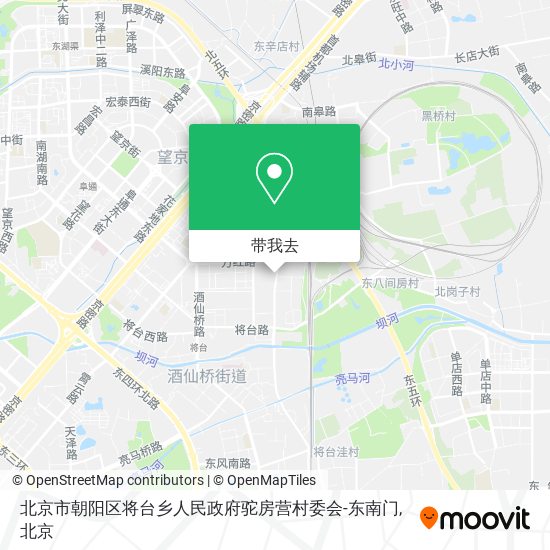 北京市朝阳区将台乡人民政府驼房营村委会-东南门地图