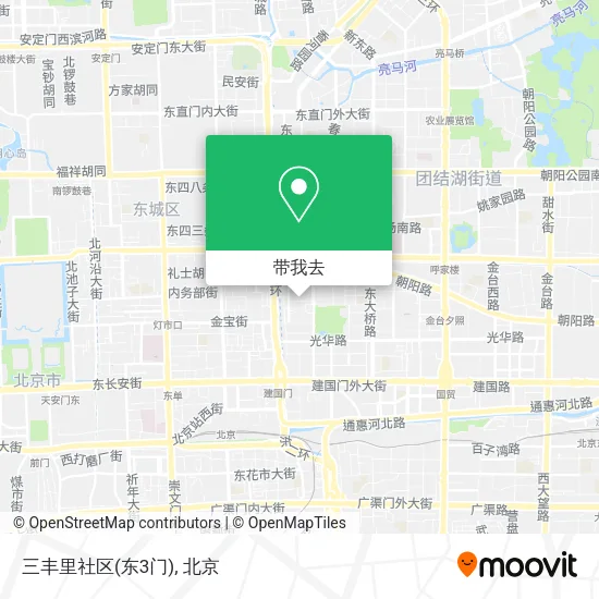 三丰里社区(东3门)地图