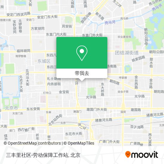 三丰里社区-劳动保障工作站地图