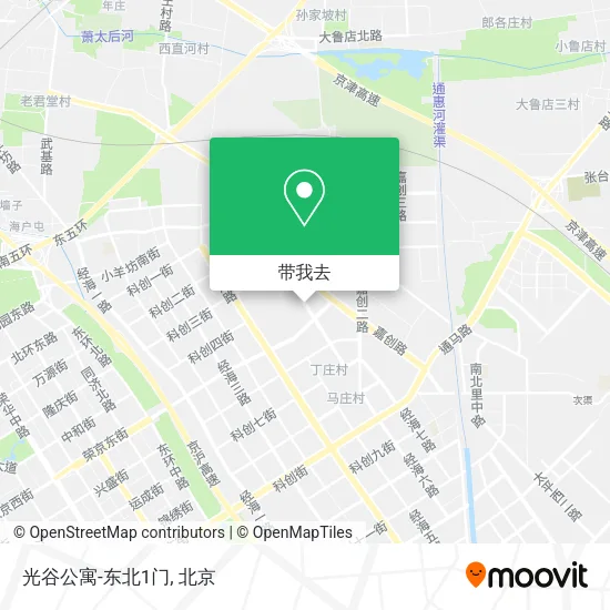 光谷公寓-东北1门地图