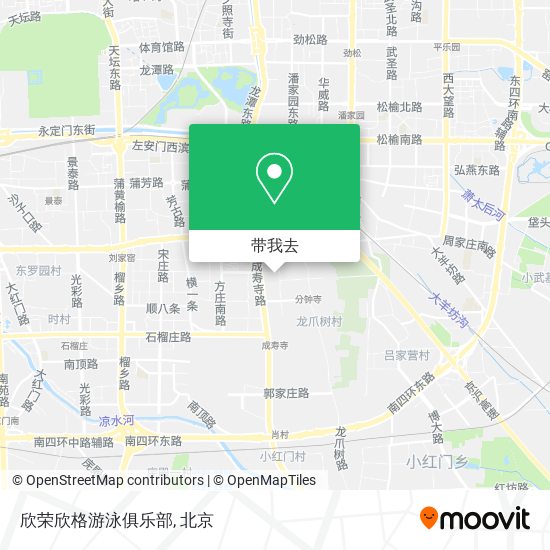 欣荣欣格游泳俱乐部地图