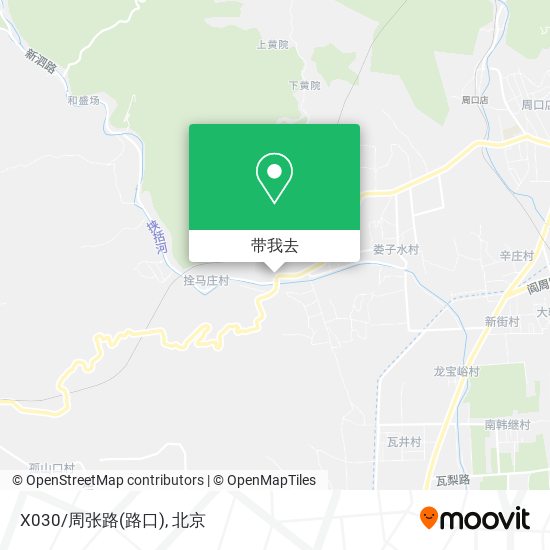 X030/周张路(路口)地图