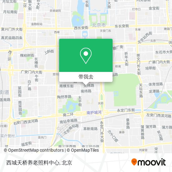 西城天桥养老照料中心地图