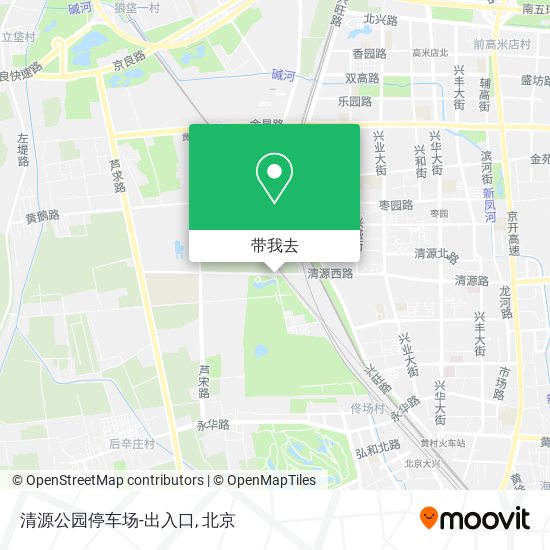 清源公园停车场-出入口地图