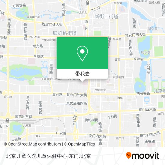北京儿童医院儿童保健中心-东门地图