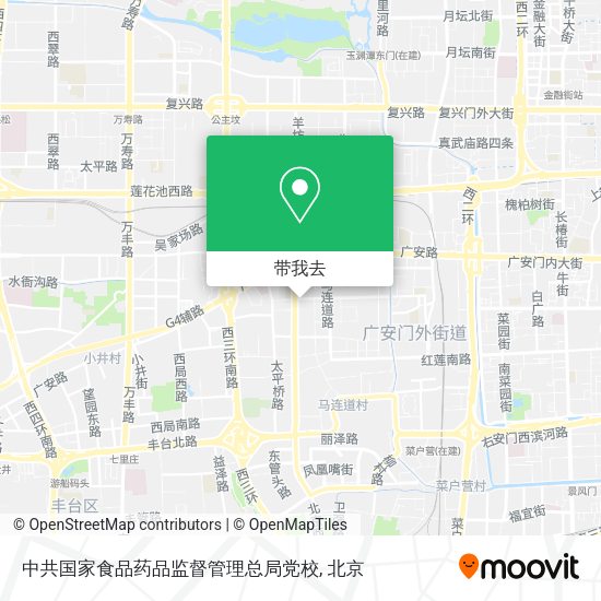 中共国家食品药品监督管理总局党校地图