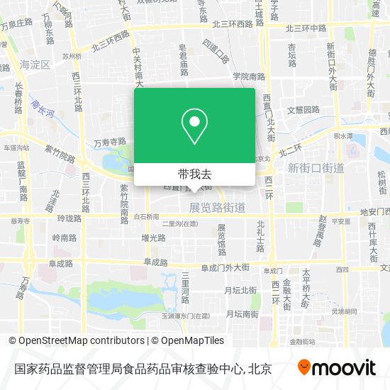 国家药品监督管理局食品药品审核查验中心地图