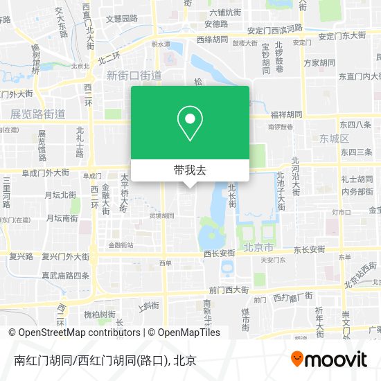 南红门胡同/西红门胡同(路口)地图