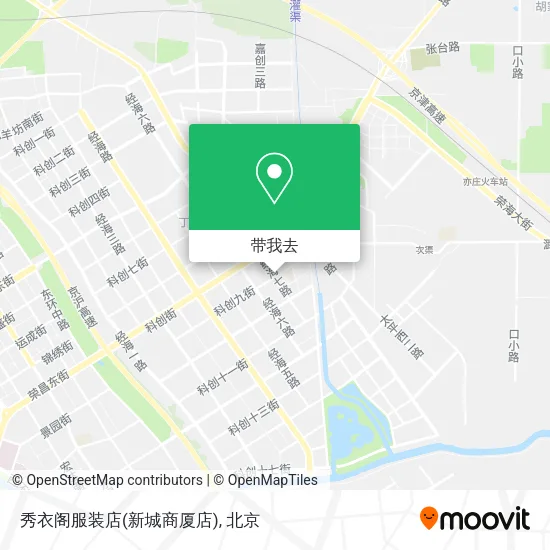 秀衣阁服装店(新城商厦店)地图