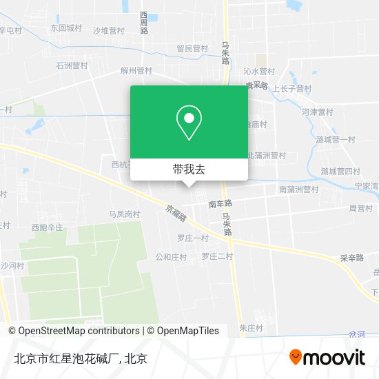 北京市红星泡花碱厂地图