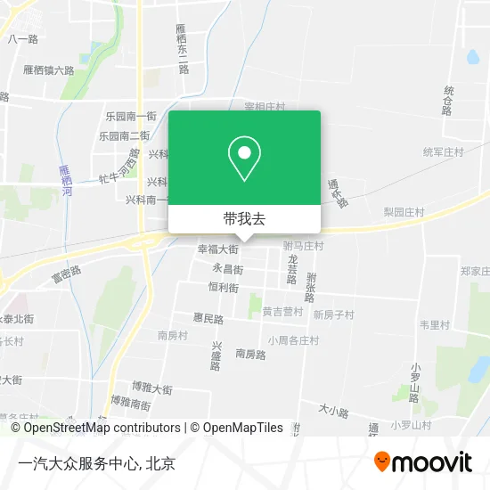 一汽大众服务中心地图