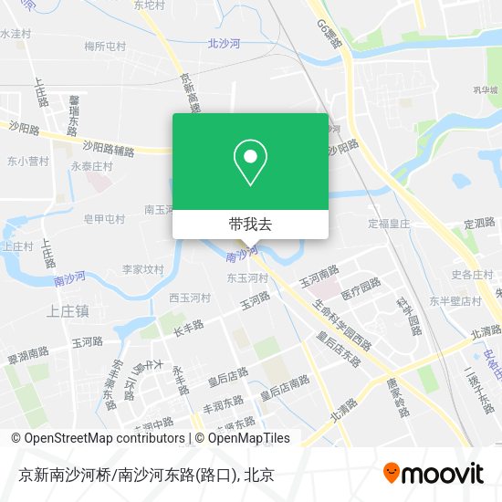 京新南沙河桥/南沙河东路(路口)地图