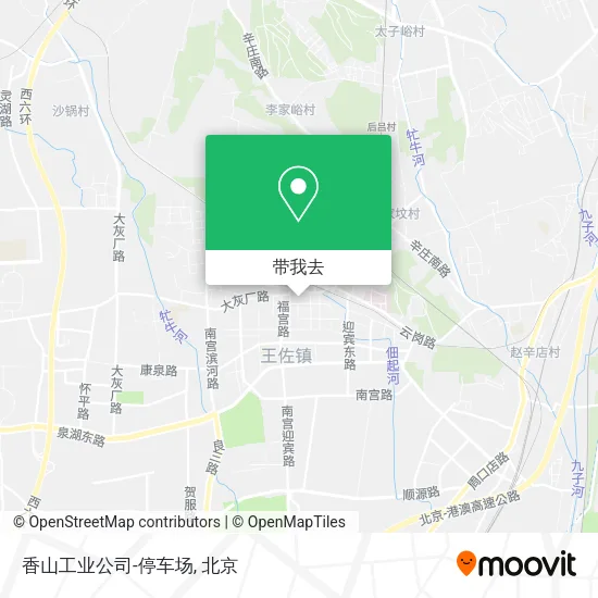 香山工业公司-停车场地图