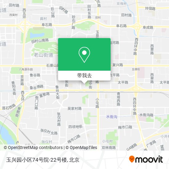 玉兴园小区74号院-22号楼地图