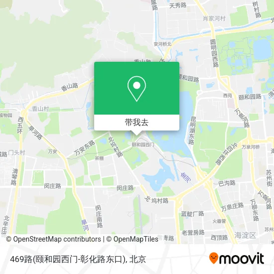 469路(颐和园西门-彰化路东口)地图