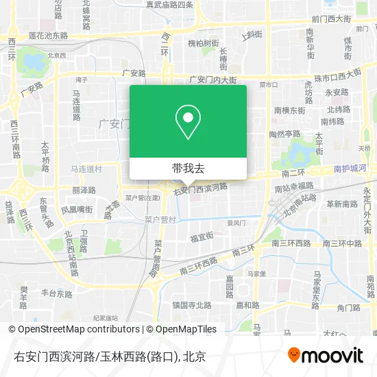 右安门西滨河路/玉林西路(路口)地图