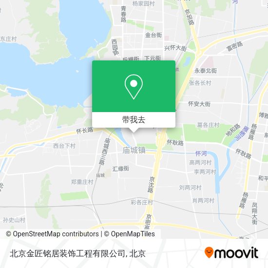 北京金匠铭居装饰工程有限公司地图