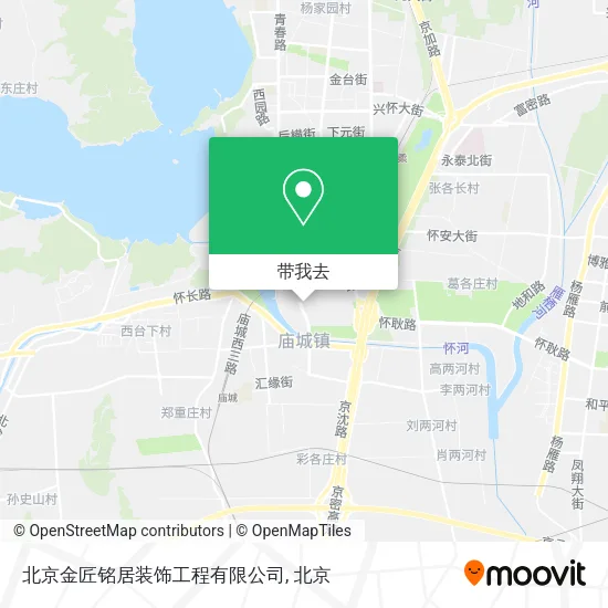 北京金匠铭居装饰工程有限公司地图