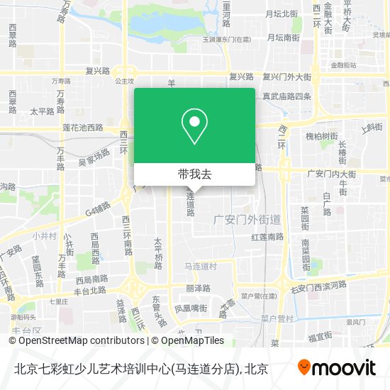 北京七彩虹少儿艺术培训中心(马连道分店)地图