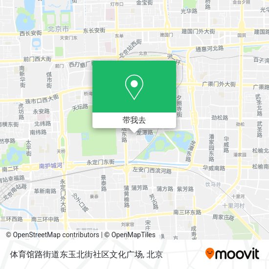 体育馆路街道东玉北街社区文化广场地图