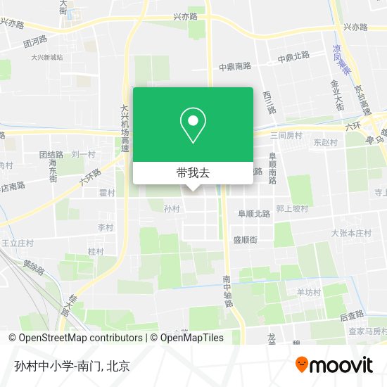 孙村中小学-南门地图