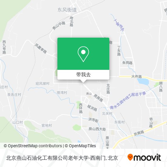 北京燕山石油化工有限公司老年大学-西南门地图