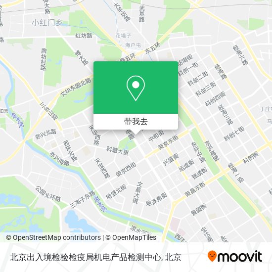 北京出入境检验检疫局机电产品检测中心地图