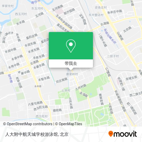 人大附中航天城学校游泳馆地图