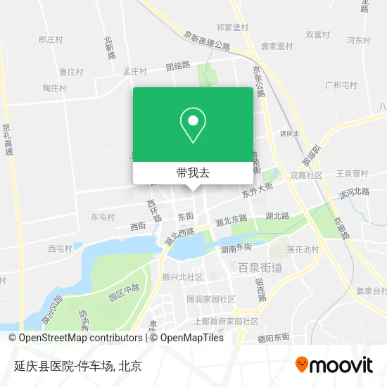 延庆县医院-停车场地图