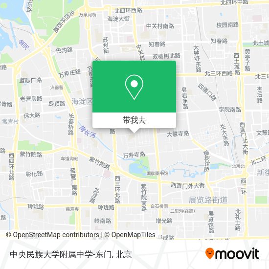 中央民族大学附属中学-东门地图