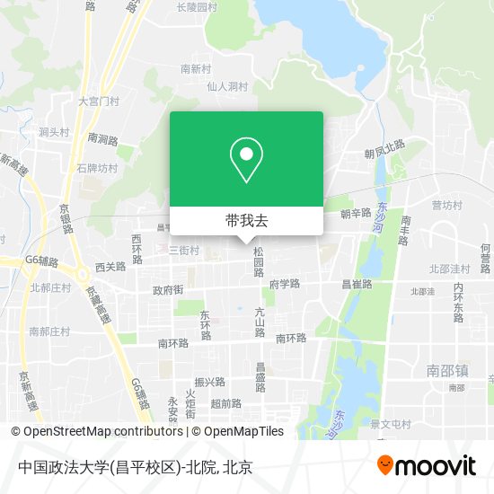 中国政法大学(昌平校区)-北院地图