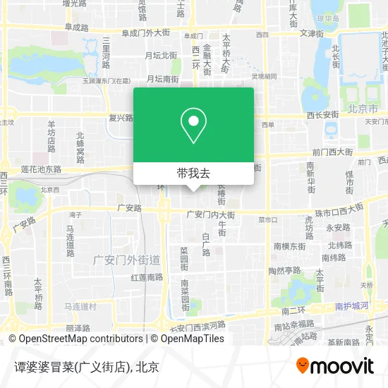 谭婆婆冒菜(广义街店)地图