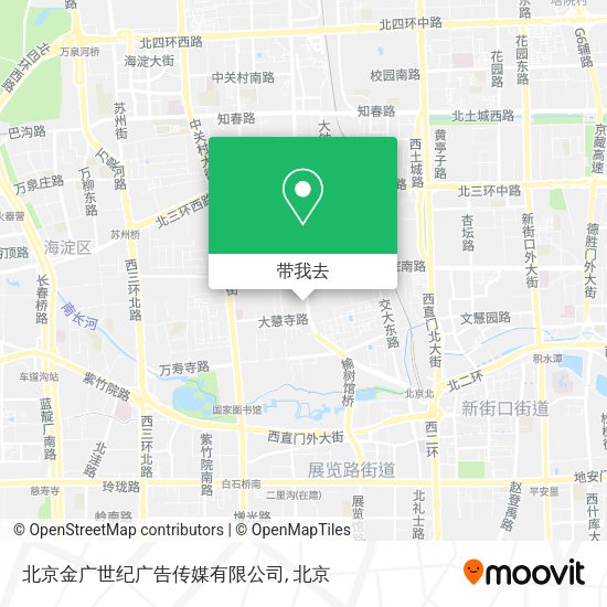 北京金广世纪广告传媒有限公司地图