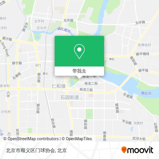 北京市顺义区门球协会地图