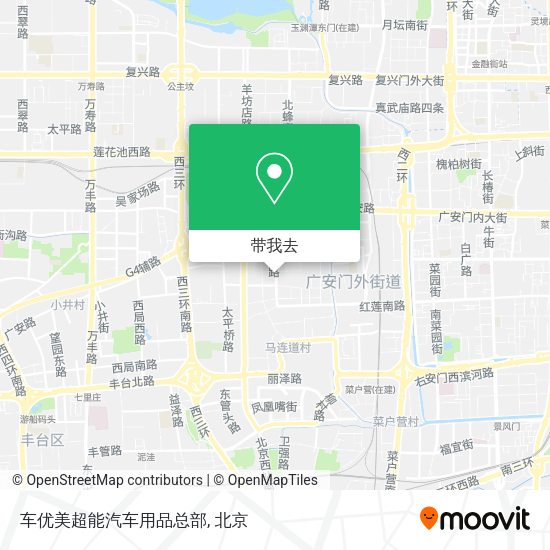 车优美超能汽车用品总部地图