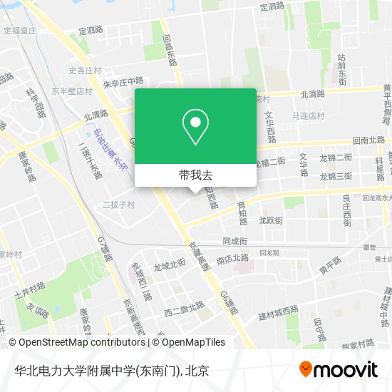 华北电力大学附属中学(东南门)地图