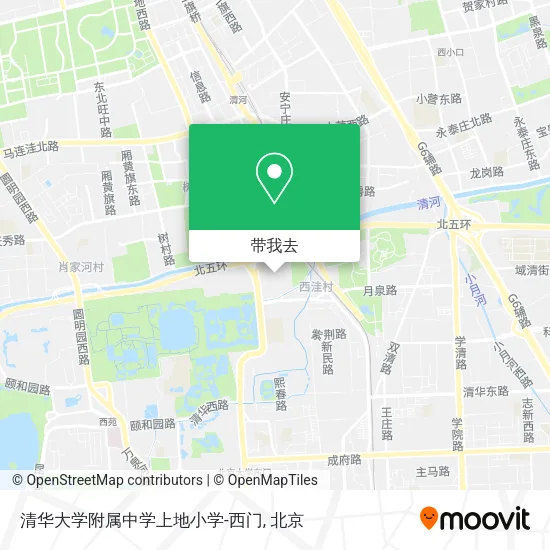 清华大学附属中学上地小学-西门地图
