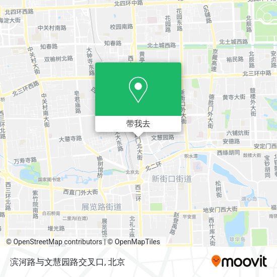 滨河路与文慧园路交叉口地图
